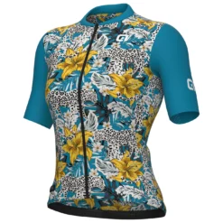 ALE Women's PR-E Hibiscus S/S Jersey - Maillot De Cyclisme -Habi Lux Soldes Boutique ale womens pr e hibiscus s s jersey maillot de cyclisme 1