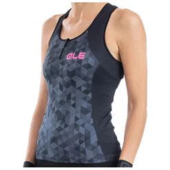 ALE Women's Triangles Top - Débardeur De Cyclisme -Habi Lux Soldes Boutique ale womens triangles top debardeur de cyclisme