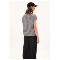 Armedangels Women's Oneliaa Lovely Stripes - T-shirt 9 Armedangels Women's Oneliaa Lovely Stripes - T-shirt -Habi Lux Soldes Boutique armedangels womens oneliaa lovely stripes t shirt detail 3
