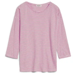Armedangels Women's Siaa Lovely Stripes - Haut à Manches Longues