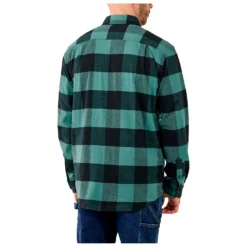 Carhartt Midweight Flannel L/S Plaid Shirt - Chemise -Habi Lux Soldes Boutique carhartt midweight flannel l s plaid shirt chemise detail 3