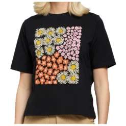DEDICATED Women's T-Shirt Vadstena Small Flowers - T-shirt -Habi Lux Soldes Boutique dedicated womens t shirt vadstena small flowers t shirt
