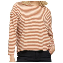 DEDICATED Women's Top Humledal Stripes - Haut à Manches Longues