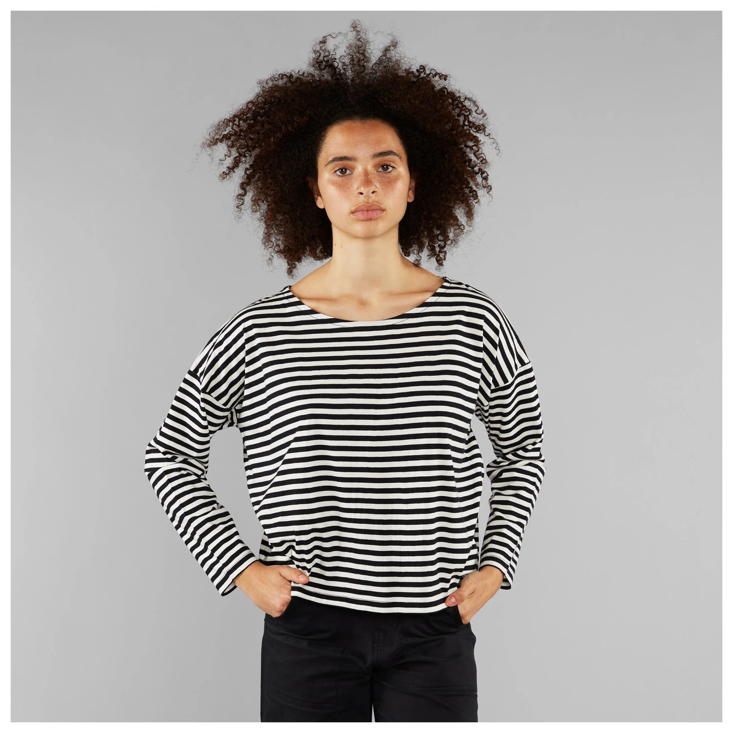 DEDICATED Women's Top Humledal Stripes - Haut à Manches Longues 5 DEDICATED Women's Top Humledal Stripes - Haut à Manches Longues – Image 3