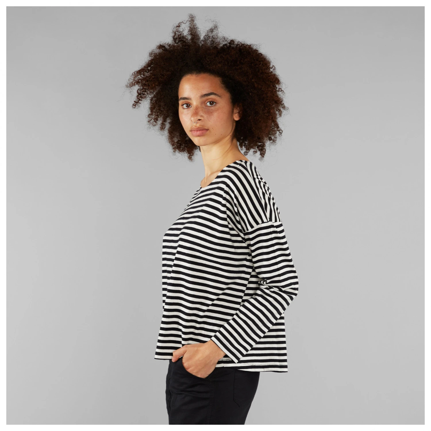 DEDICATED Women's Top Humledal Stripes - Haut à Manches Longues 7 DEDICATED Women's Top Humledal Stripes - Haut à Manches Longues – Image 5