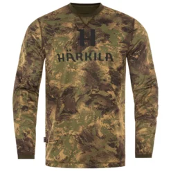 Härkila Deer Stalker Camo Langarmshirt - Haut à Manches Longues -Habi Lux Soldes Boutique haerkila deer stalker camo langarmshirt haut a manches longues