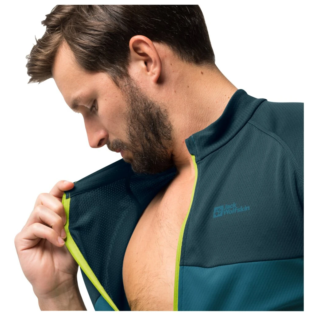 Jack Wolfskin Morobbia Full Zip T - Maillot De Cyclisme 5 Jack Wolfskin Morobbia Full Zip T - Maillot De Cyclisme – Image 3
