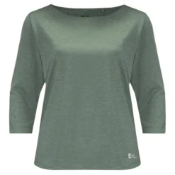 Jack Wolfskin Women's JWP 3/4 - Haut à Manches Longues -Habi Lux Soldes Boutique jack wolfskin womens jwp 3 4 haut a manches longues 2