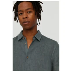 Leland Linen Shirt - Chemise -Habi Lux Soldes Boutique mazine leland linen shirt chemise detail 2