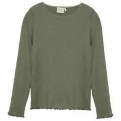 Minymo Girl's T-Shirt L/S Rib - Haut à Manches Longues -Habi Lux Soldes Boutique minymo girls t shirt l s rib haut a manches longues 1