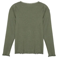 Minymo Girl's T-Shirt L/S Rib - Haut à Manches Longues -Habi Lux Soldes Boutique minymo girls t shirt l s rib haut a manches longues detail 2