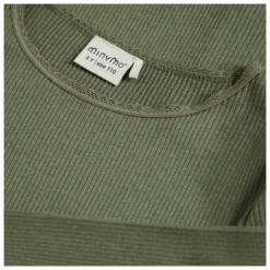 Minymo Girl's T-Shirt L/S Rib - Haut à Manches Longues