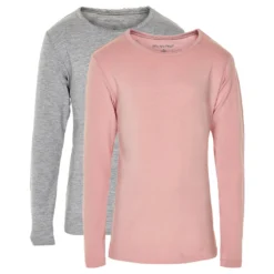 Minymo Kid's Basic 35 T-Shirt L/S (2-Pack) - Haut à Manches Longues