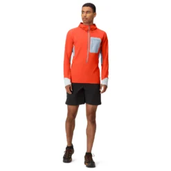 Norrøna Senja Warm1 Hood - T-shirt De Running