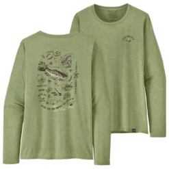 Patagonia Women's L/S Cap Cool Daily Graphic Shirt Waters - Haut à Manches Longues