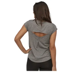 Patagonia Women's Ridge Flow Shirt - T-shirt De Running -Habi Lux Soldes Boutique patagonia womens ridge flow shirt t shirt de running detail 3