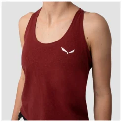SALEWA Women's Lavaredo Hemp Crop Tanktop - Débardeur -Habi Lux Soldes Boutique salewa womens lavaredo hemp crop tanktop debardeur detail 5