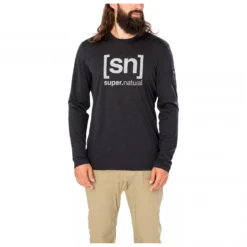 Super.natural Logo L/S - Haut à Manches Longues -Habi Lux Soldes Boutique supernatural logo l s haut a manches longues 3