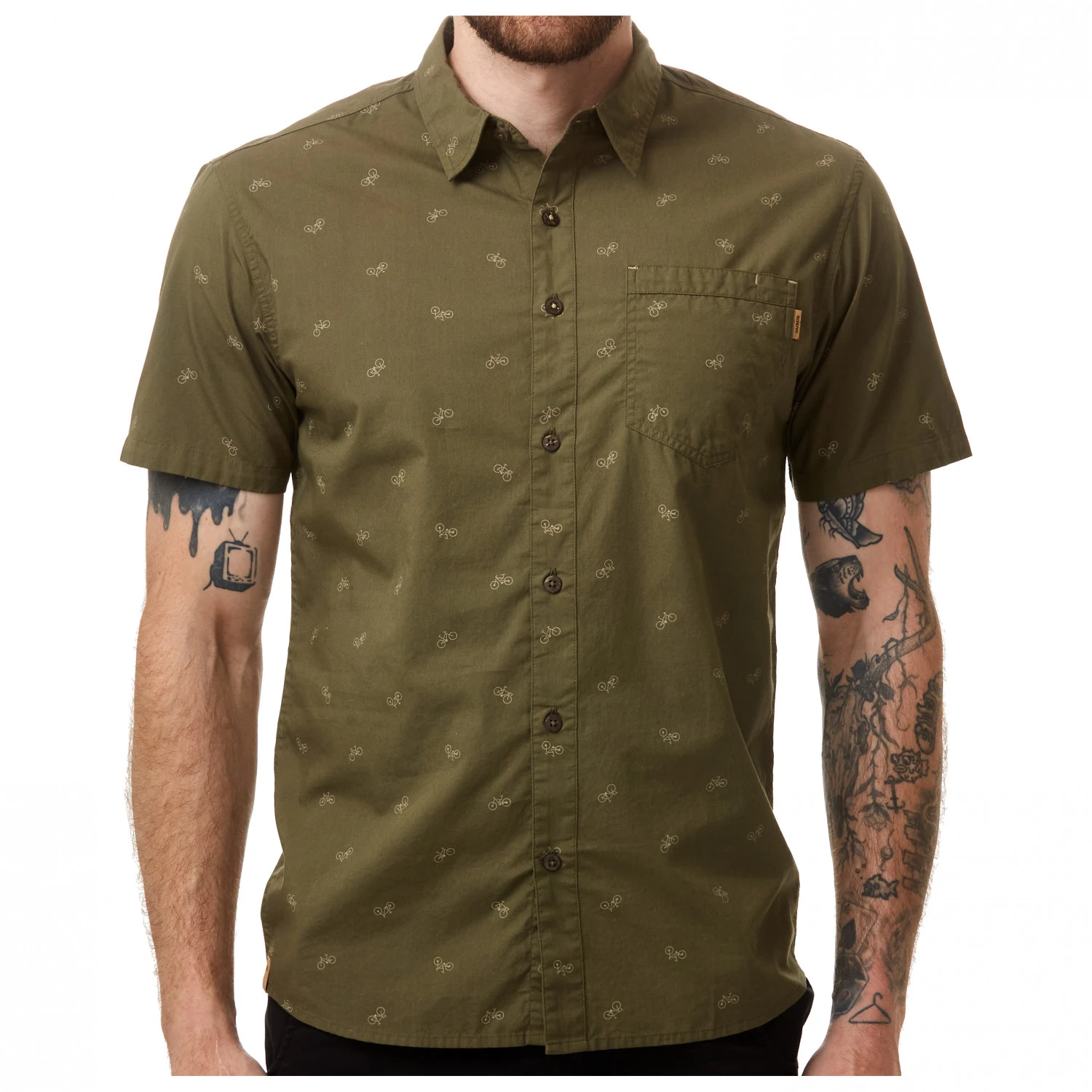 Tentree Bike Around Shortsleeve Shirt - Chemise 5 Tentree Bike Around Shortsleeve Shirt - Chemise – Image 3
