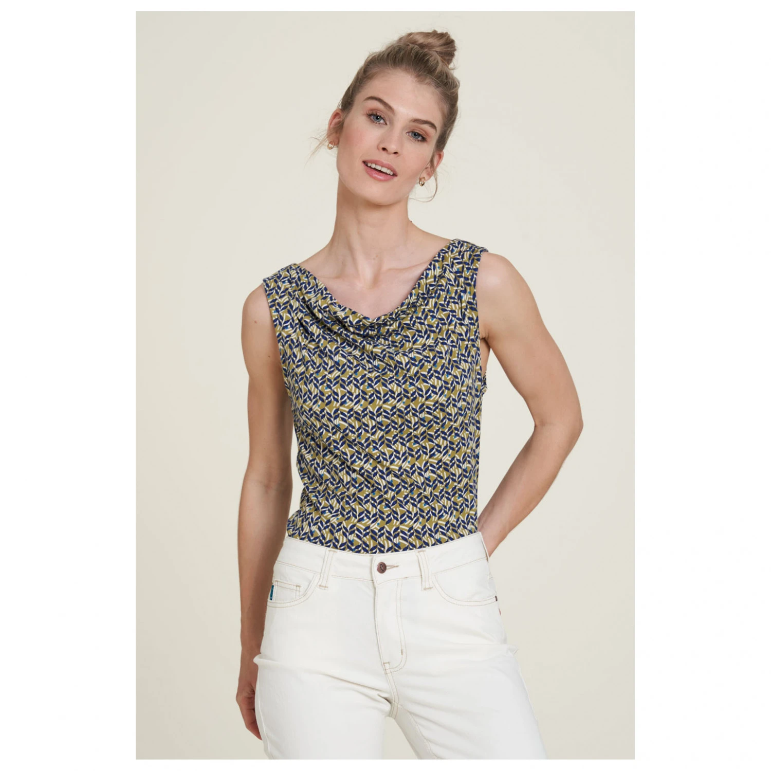 Women's Gathered Neck Jersey-Top 6 Women's Gathered Neck Jersey-Top – Image 4