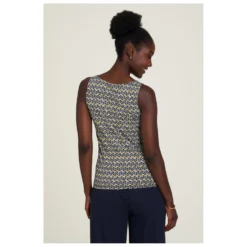 Women's V-Neck Jersey-Top -Habi Lux Soldes Boutique tranquillo womens v neck jersey top detail 4