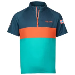 TROLLKIDS Kid's Trondheim Shirt - Maillot De Cyclisme -Habi Lux Soldes Boutique trollkids kids trondheim shirt maillot de cyclisme 1