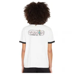 Volcom Women's Truly Ringer Tee - T-shirt -Habi Lux Soldes Boutique volcom womens truly ringer tee t shirt detail 2